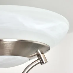 Lampadaire Mairoa Led Nickel Mat, 2 Lumieres