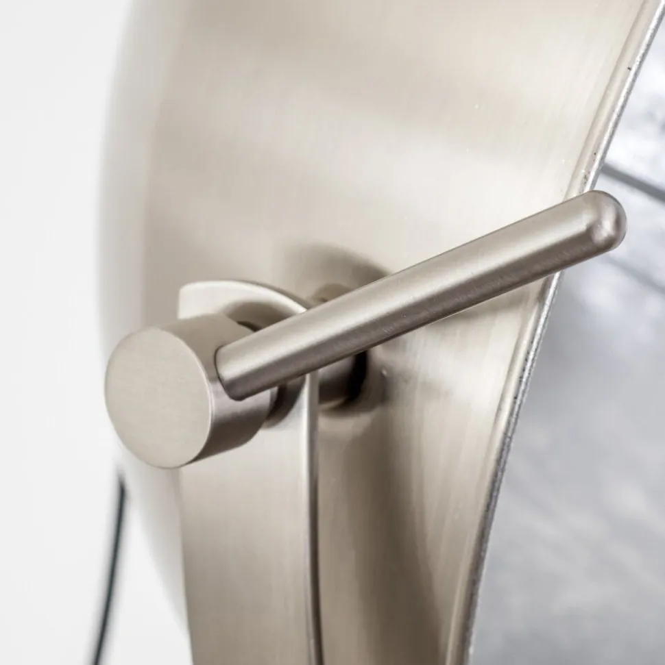 Lampadaire Maloy Chrome, Nickel Mat, 1 Lumiere