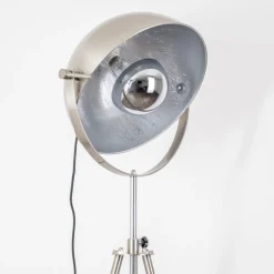Lampadaire Maloy Chrome, Nickel Mat, 1 Lumiere