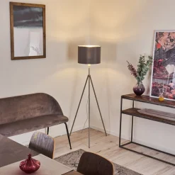 Lampadaire Malu Nickel Mat, 1 Lumiere
