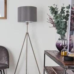 Lampadaire Malu Nickel Mat, 1 Lumiere