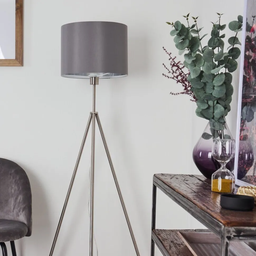 Lampadaire Malu Nickel Mat, 1 Lumiere