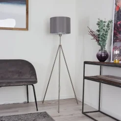 Lampadaire Malu Nickel Mat, 1 Lumiere