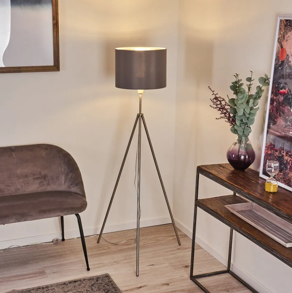 Lampadaire Malu Nickel Mat, 1 Lumiere