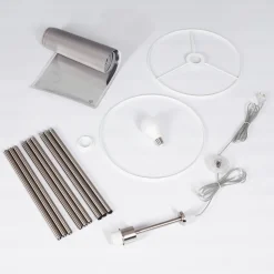 Lampadaire Malu Nickel Mat, 1 Lumiere