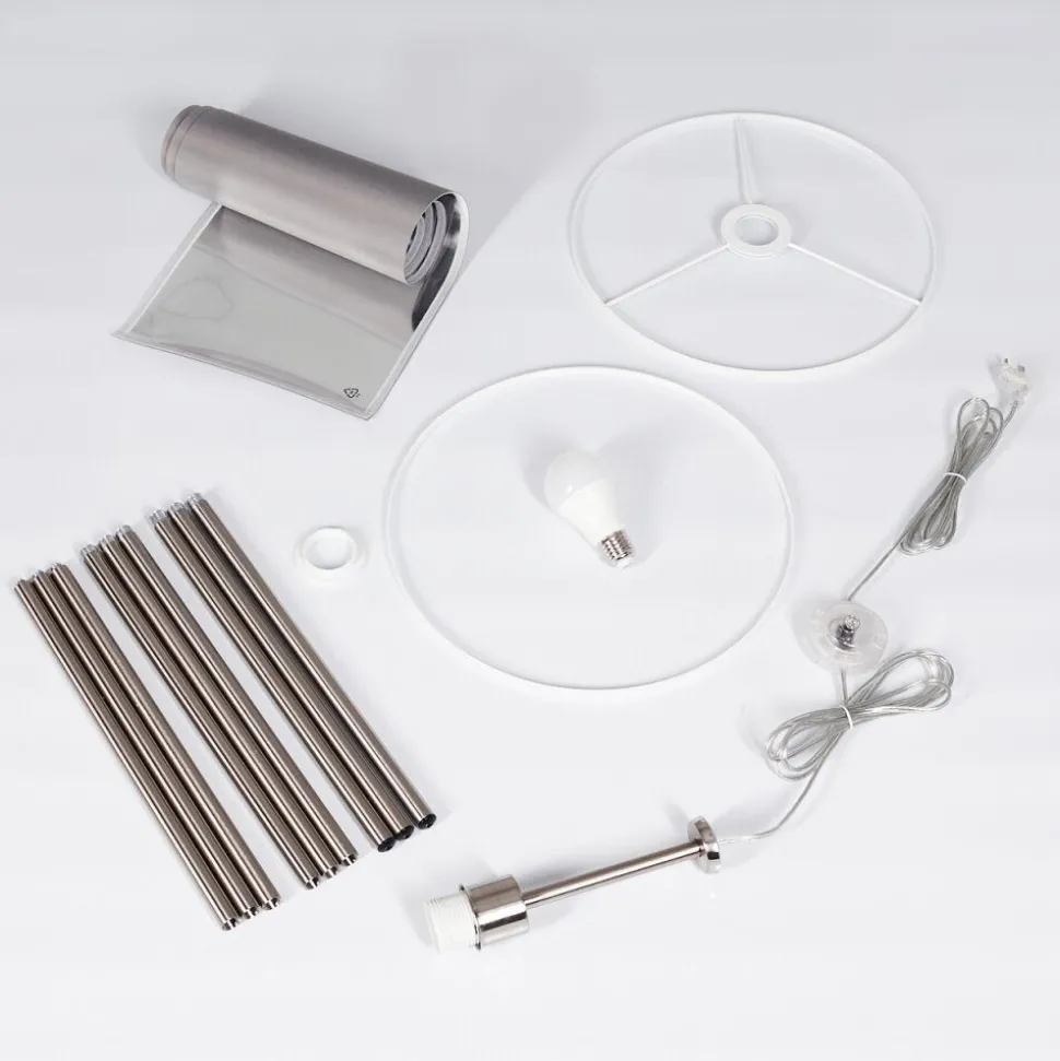 Lampadaire Malu Nickel Mat, 1 Lumiere
