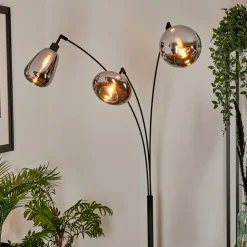 Lampadaire Maynal Noir, 3 Lumieres