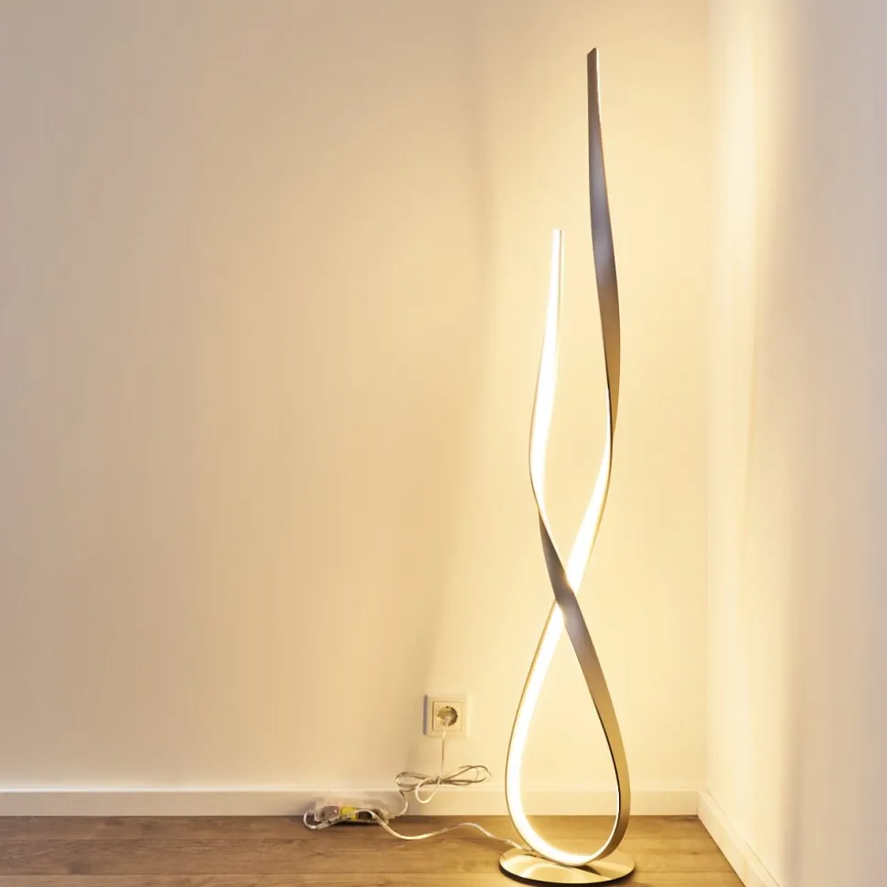 Lampadaire Medle Led Nickel Mat, 1 Lumiere