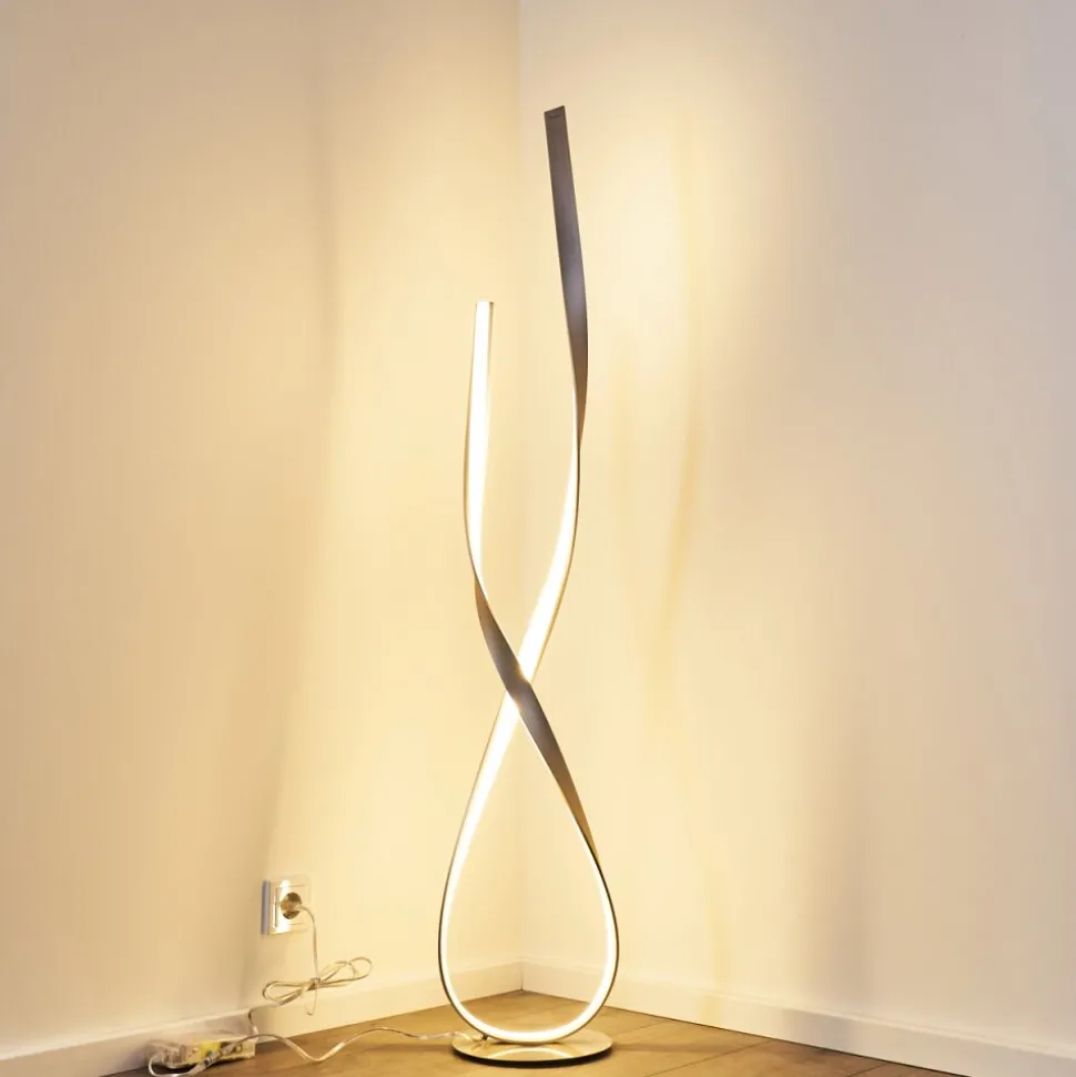 Lampadaire Medle Led Nickel Mat, 1 Lumiere