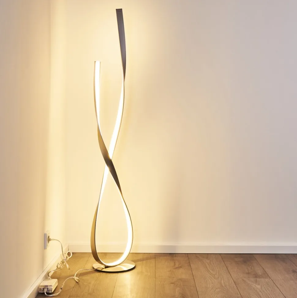 Lampadaire Medle Led Nickel Mat, 1 Lumiere
