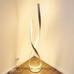 Lampadaire Medle Led Nickel Mat, 1 Lumiere
