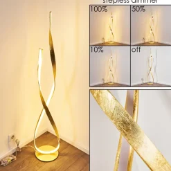 Lampadaire Medle Led Or, 1 Lumiere