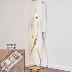 Lampadaire Medle Led Or, 1 Lumiere