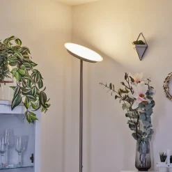 Lampadaire Mjoelby Led Nickel Mat, 1 Lumiere