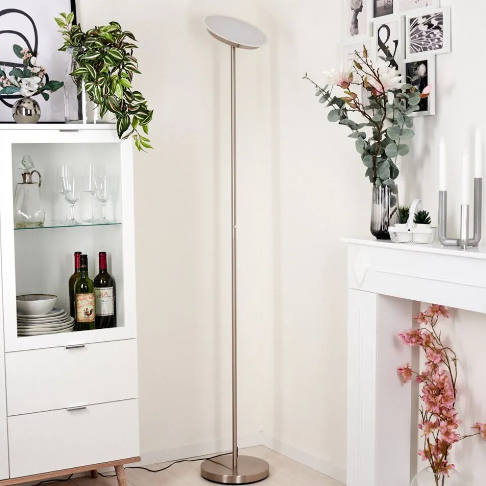 Lampadaire Mjoelby Led Nickel Mat, 1 Lumiere