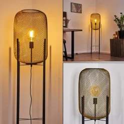 Lampadaire Moholm Noir, 1 Lumiere