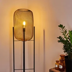 Lampadaire Moholm Noir, 1 Lumiere