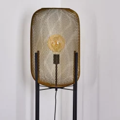 Lampadaire Moholm Noir, 1 Lumiere