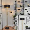 Lampadaire Murteirinha Laiton, Noir, 2 Lumieres