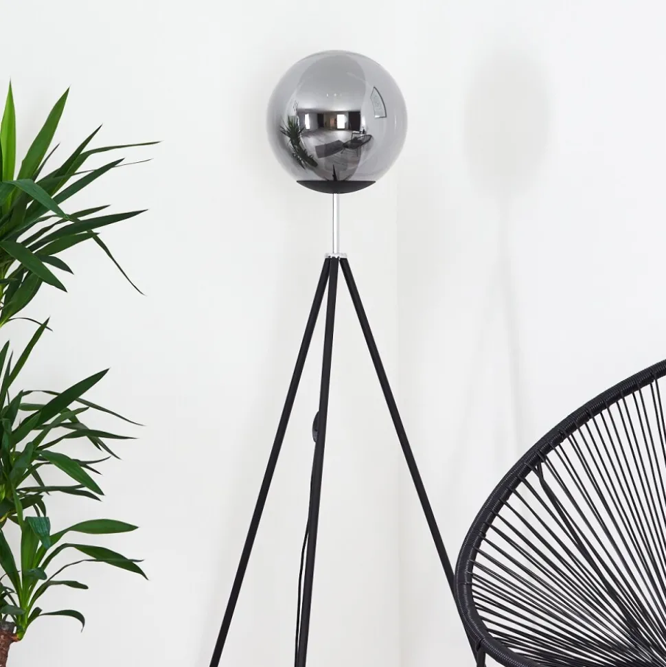 Lampadaire Murter Noir, 1 Lumiere