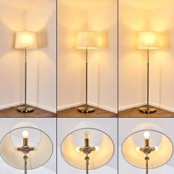 Lampadaire Neuville Nickel Mat, 3 Lumieres