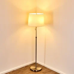 Lampadaire Neuville Nickel Mat, 3 Lumieres