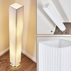 Lampadaire Newtok Chrome, 2 Lumieres