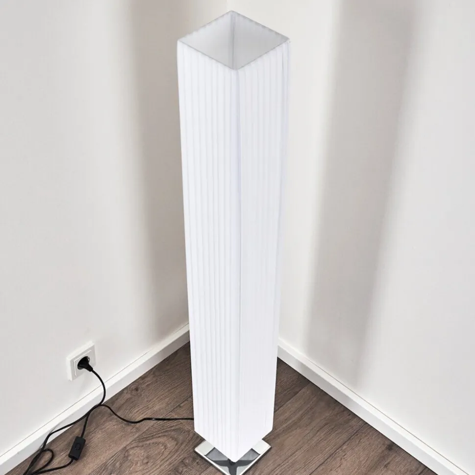 Lampadaire Newtok Chrome, 2 Lumieres