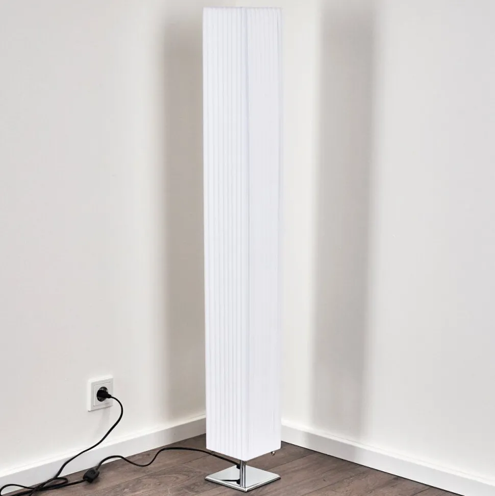 Lampadaire Newtok Chrome, 2 Lumieres