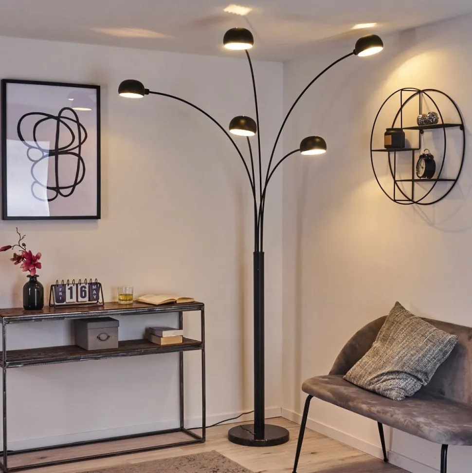 Lampadaire Nikkala Noir, 5 Lumieres