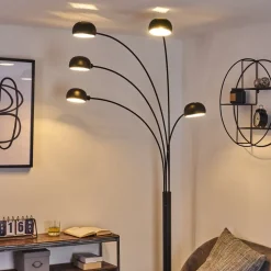 Lampadaire Nikkala Noir, 5 Lumieres
