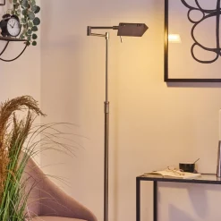 Lampadaire Norrlida Led Nickel Mat, 1 Lumiere