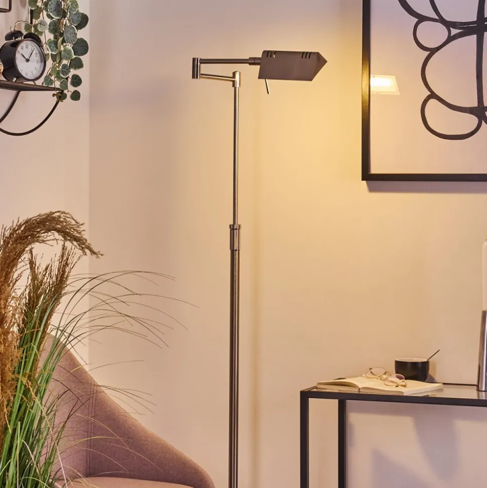 Lampadaire Norrlida Led Nickel Mat, 1 Lumiere