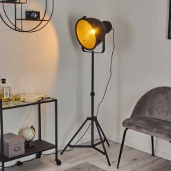 Lampadaire Ogho Noir, 1 Lumiere