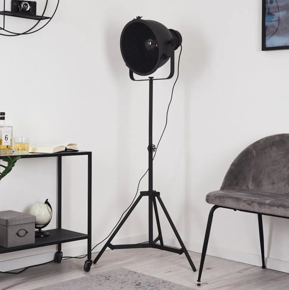Lampadaire Ogho Noir, 1 Lumiere