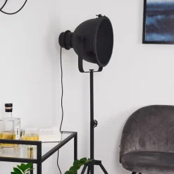 Lampadaire Ogho Noir, 1 Lumiere