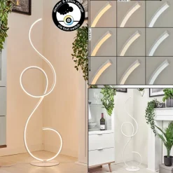 Lampadaire Olok Led Blanc, 1 Lumiere