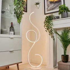 Lampadaire Olok Led Blanc, 1 Lumiere