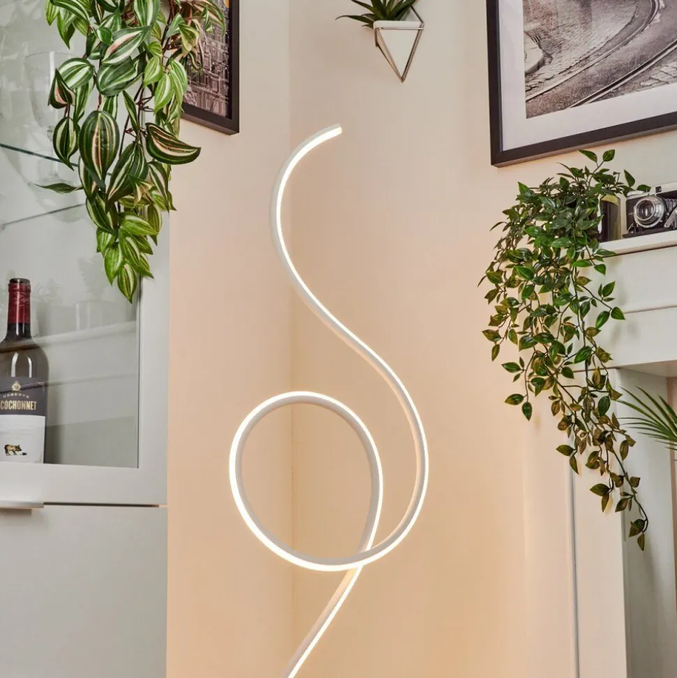 Lampadaire Olok Led Blanc, 1 Lumiere