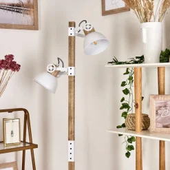 Lampadaire Orny Ecru, Blanc, 2 Lumieres