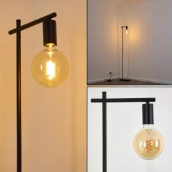 Lampadaire Pamunkey Noir, 1 Lumiere