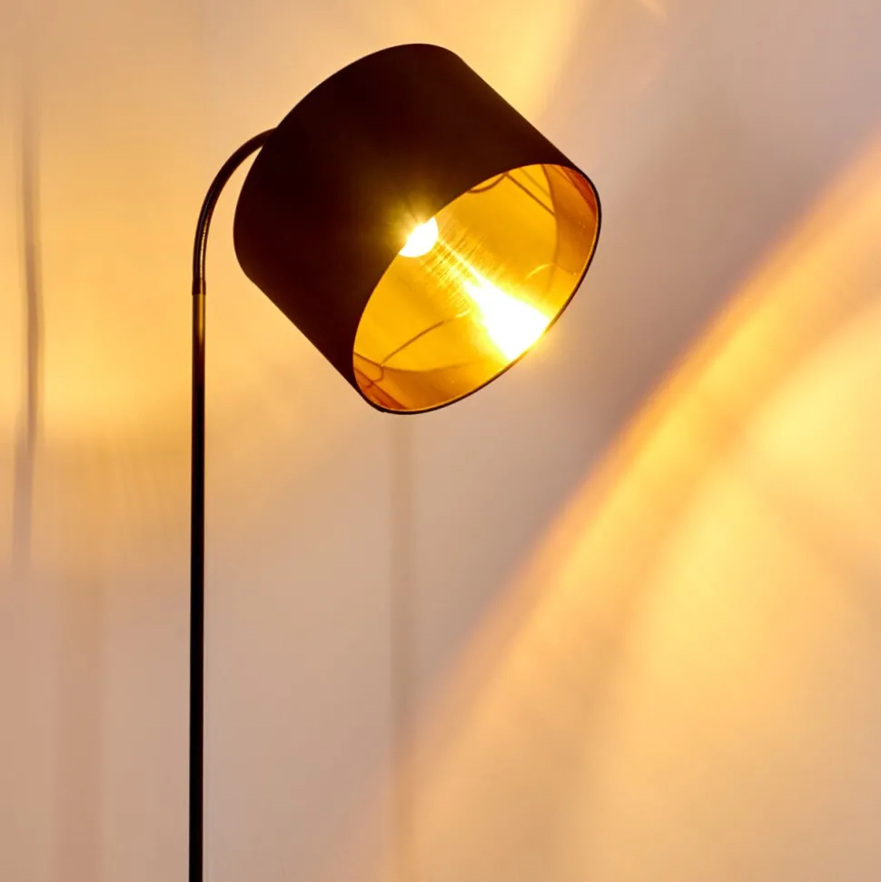 Lampadaire Pattburg Noir, 1 Lumiere