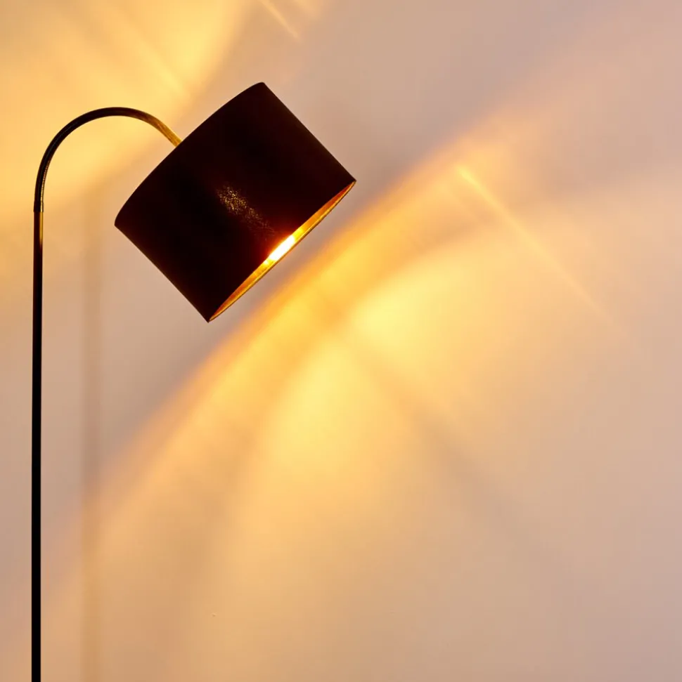 Lampadaire Pattburg Noir, 1 Lumiere