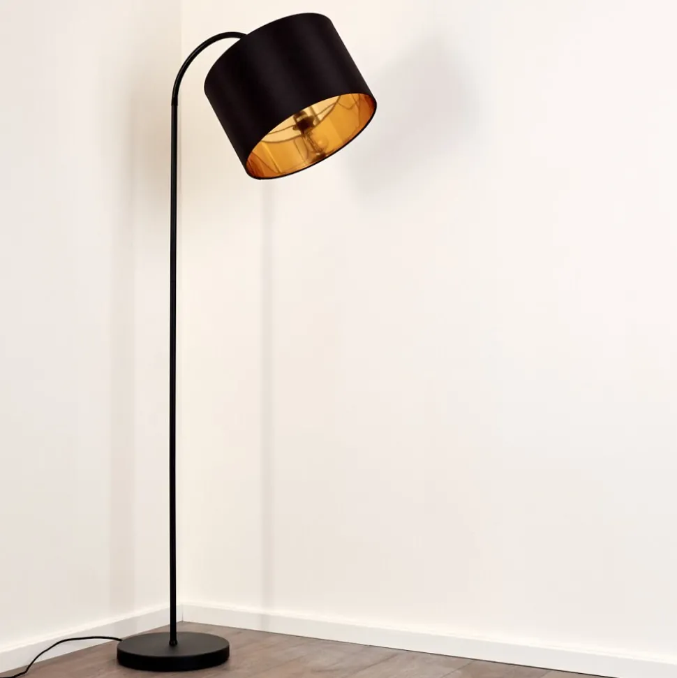 Lampadaire Pattburg Noir, 1 Lumiere