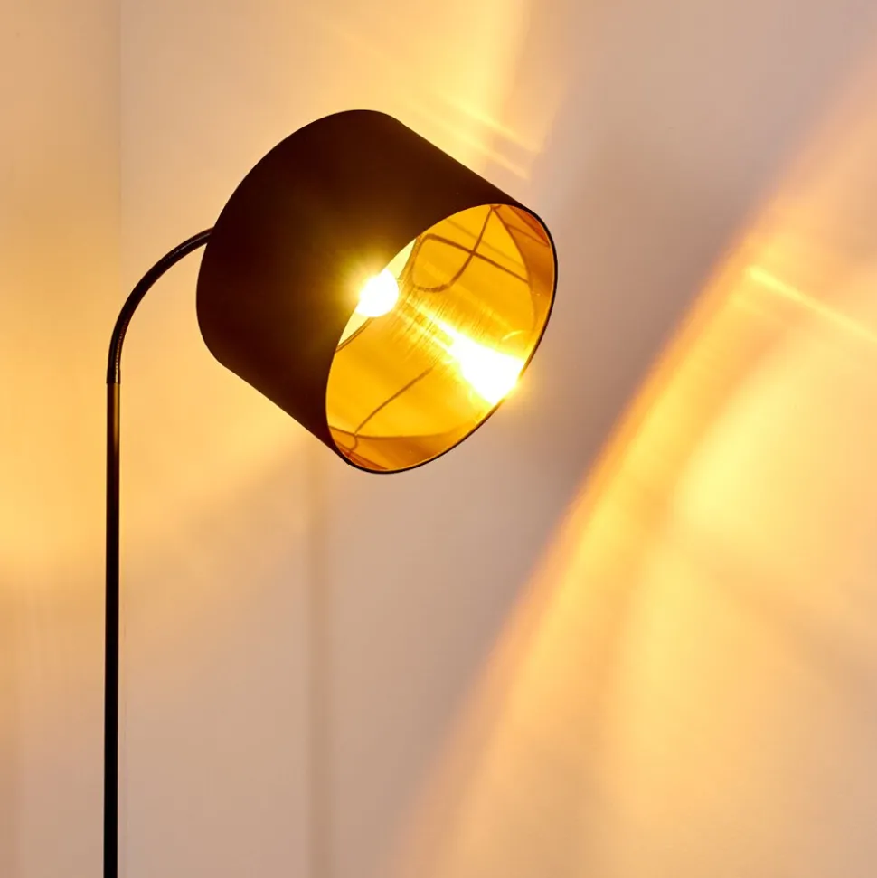 Lampadaire Pattburg Noir, 1 Lumiere
