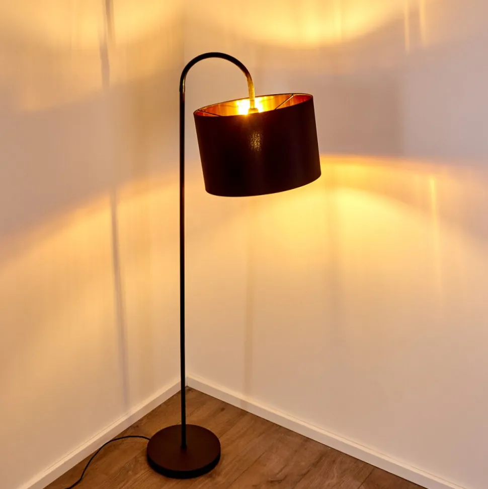 Lampadaire Pattburg Noir, 1 Lumiere