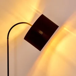 Lampadaire Pattburg Noir, 1 Lumiere