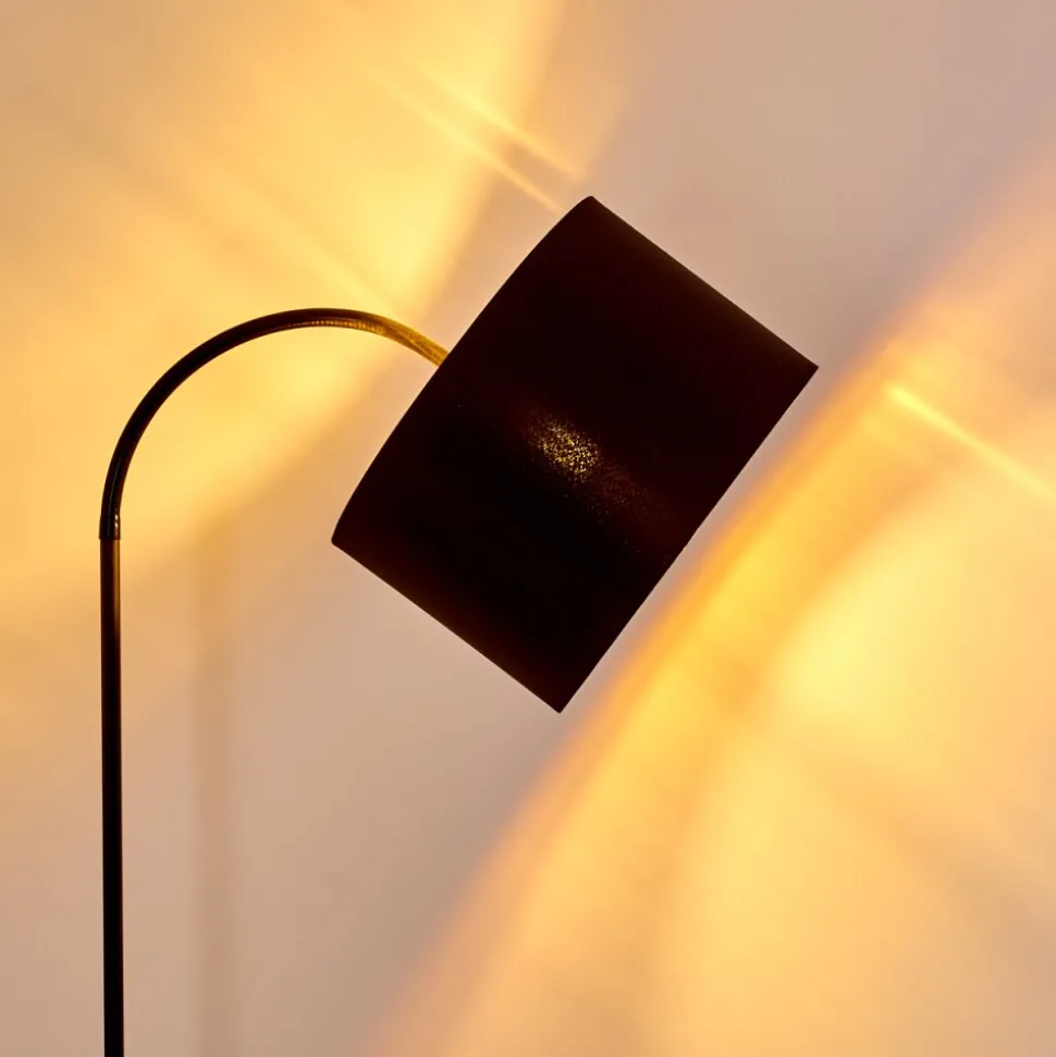 Lampadaire Pattburg Noir, 1 Lumiere