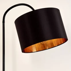 Lampadaire Pattburg Noir, 1 Lumiere