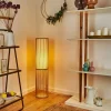Lampadaire Peri Bois Clair, 1 Lumiere